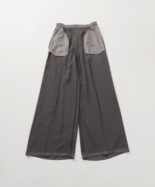 JOURNAL STANDARD 【接触冷感/洗える】マットサテンワイドパンツ 追加》【＆FUNCTION】【接触冷感/洗える】マットサテンワイド