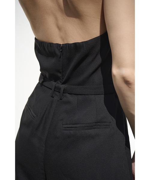 estella.k エステラk ジャンプスーツ　サロペット　オールインワン セール】Helena Belted Jumpsuit ホルタ―ドレープジャンプスーツ