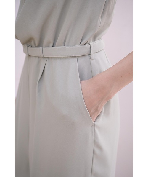 セール】Helena Belted Jumpsuit ホルタ―ドレープジャンプスーツ