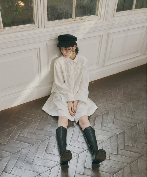 セール】フリルチュニックワンピース（ワンピース）｜Olu.（オルドット