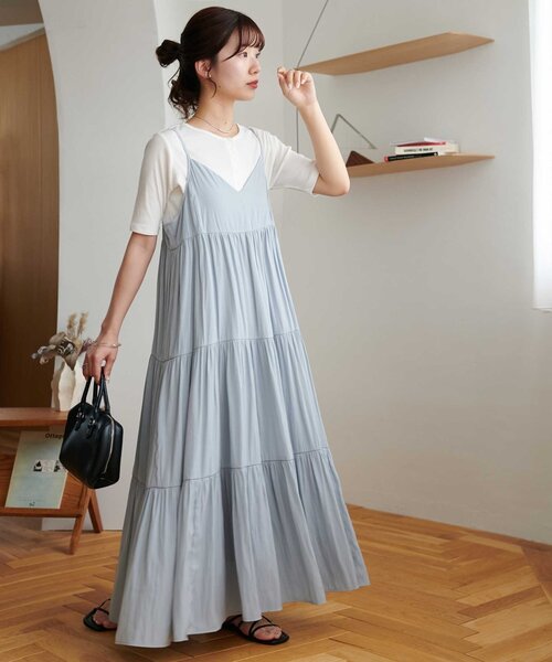 セール】メモリーサテンキャミワンピース（ワンピース）｜DISCOAT