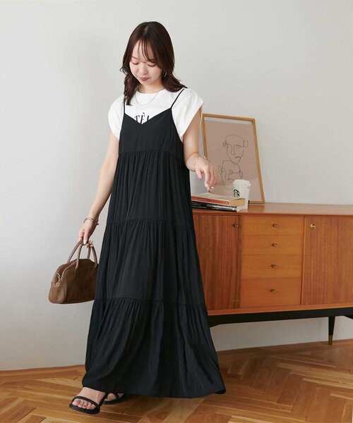 セール】メモリーサテンキャミワンピース（ワンピース）｜DISCOAT