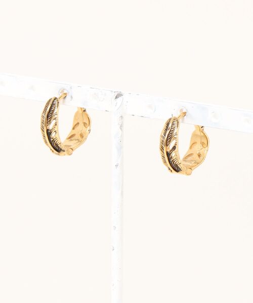 チャイハネ(チャイハネ)の「【チャイハネ】フェザーコイルMEN'Sピアス(ピアス(両耳用)・メンズ・シルバー/ゴールド・FREE)」の3枚目の写真