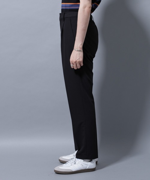 NANO universe（ナノユニバース）の「ALWAYS EASY ワンタックスラックス（スラックス・メンズ・ブラック/ライトベージュ/ダークブラウン/チャコール・L/M/S/XL）」の14枚目の写真