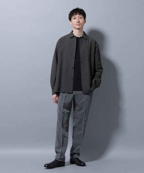 NANO universe（ナノユニバース）の「ALWAYS EASY ワンタックスラックス（スラックス・メンズ・ブラック/ライトベージュ/ダークブラウン/チャコール・L/M/S/XL）」の12枚目の写真