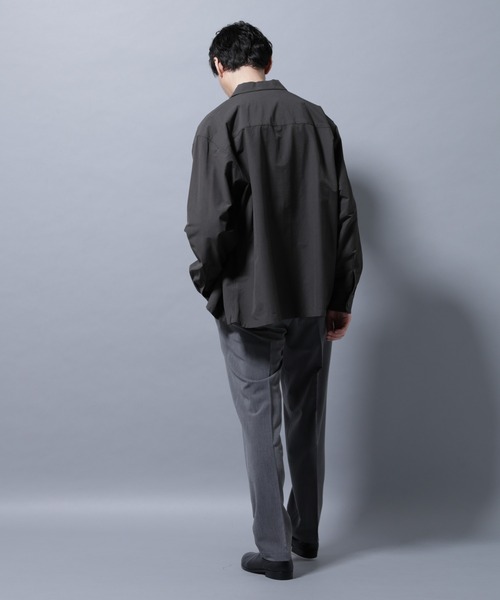 NANO universe（ナノユニバース）の「ALWAYS EASY ワンタックスラックス（スラックス・メンズ・ブラック/ライトベージュ/ダークブラウン/チャコール・L/M/S/XL）」の8枚目の写真