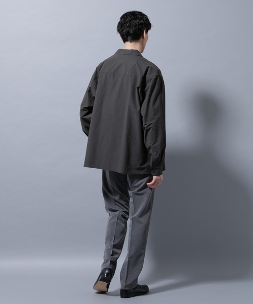 NANO universe（ナノユニバース）の「ALWAYS EASY ワンタックスラックス（スラックス・メンズ・ブラック/ライトベージュ/ダークブラウン/チャコール・L/M/S/XL）」の7枚目の写真