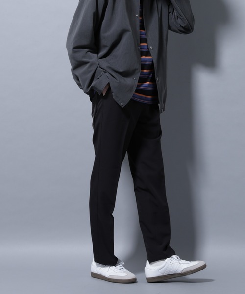 NANO universe（ナノユニバース）の「ALWAYS EASY ワンタックスラックス（スラックス・メンズ・ブラック/ライトベージュ/ダークブラウン/チャコール・L/M/S/XL）」の21枚目の写真