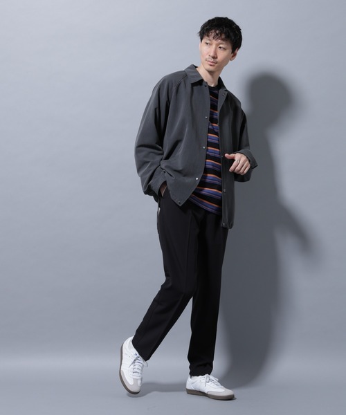 NANO universe（ナノユニバース）の「ALWAYS EASY ワンタックスラックス（スラックス・メンズ・ブラック/ライトベージュ/ダークブラウン/チャコール・L/M/S/XL）」の17枚目の写真