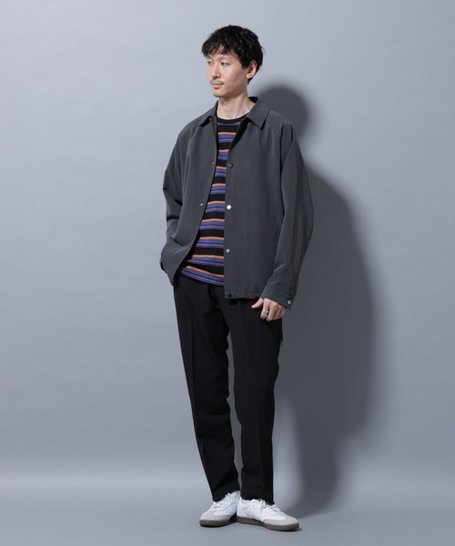 NANO universe（ナノユニバース）の「ALWAYS EASY ワンタックスラックス（スラックス・メンズ・ブラック/ライトベージュ/ダークブラウン/チャコール・L/M/S/XL）」の19枚目の写真