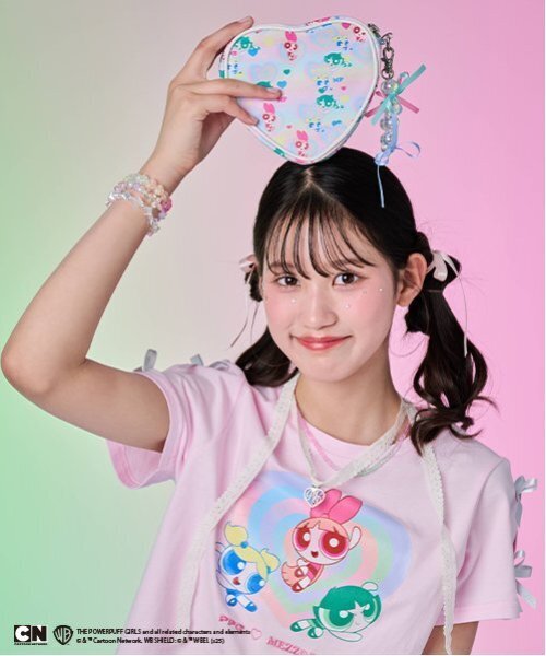 mezzo piano Junior（メゾピアノジュニア）の「【The Powerpuff Girls】　ハートポーチ（バックパック/リュック・キッズ・カラフル・F）」の4枚目の写真