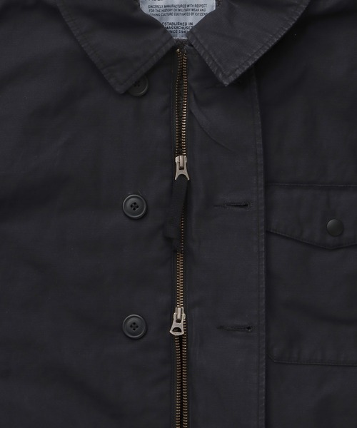 FIDELITY（フィデリティ）の「OVER DYE A2 DECK JACKET / A-2デッキジャケット（その他アウター・メンズ・ブラック/カーキ・MEDIUM/LARGE）」の6枚目の写真