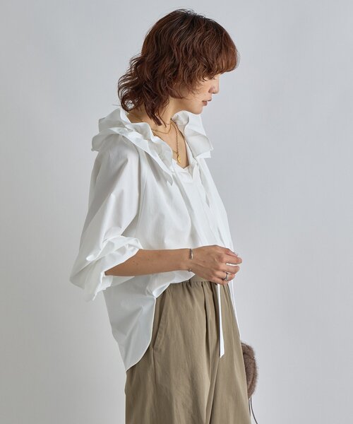 リバイバル】ドロストフリルカラーブラウス（シャツ/ブラウス