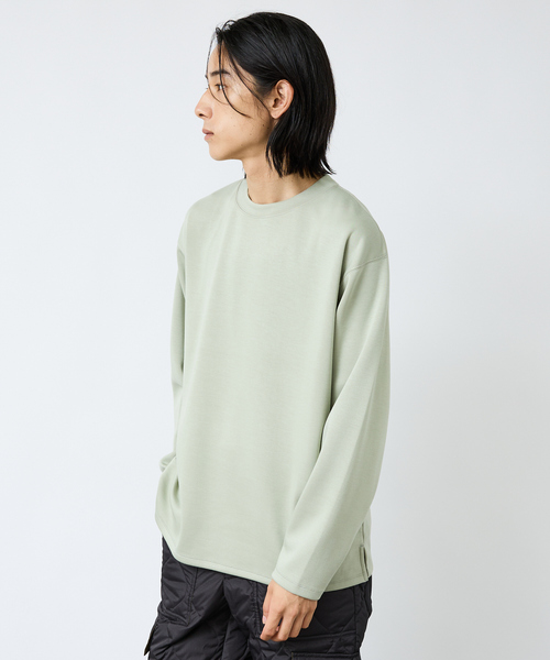 FORTUNA HOMME（フォルトゥナオム）の「【FORTUNA/フォルトゥナ】ECOTECロングスリーブTシャツ/ユニセックス【WEB限定】（Tシャツ/カットソー・メンズ・グリーン/ホワイト/ブラック・L/M）」の3枚目の写真