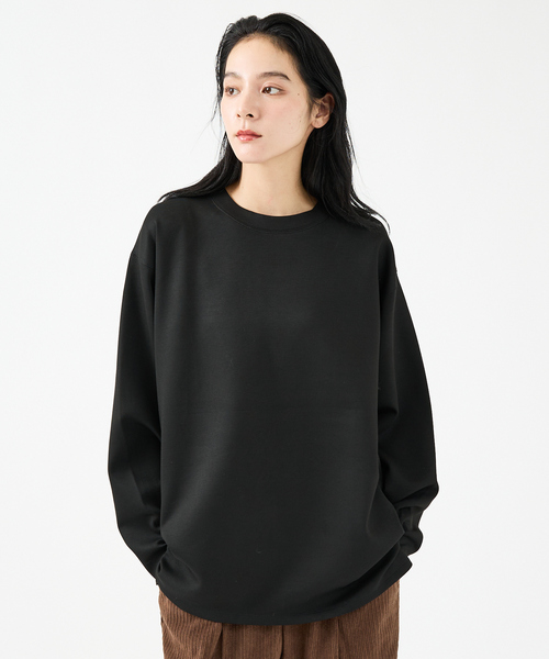 FORTUNA HOMME（フォルトゥナオム）の「【FORTUNA/フォルトゥナ】ECOTECロングスリーブTシャツ/ユニセックス【WEB限定】（Tシャツ/カットソー・メンズ・グリーン/ホワイト/ブラック・L/M）」の2枚目の写真