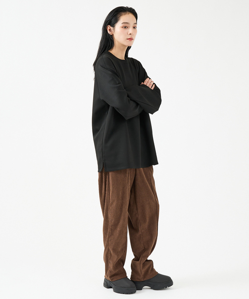 FORTUNA HOMME（フォルトゥナオム）の「【FORTUNA/フォルトゥナ】ECOTECロングスリーブTシャツ/ユニセックス【WEB限定】（Tシャツ/カットソー・メンズ・グリーン/ホワイト/ブラック・L/M）」の21枚目の写真