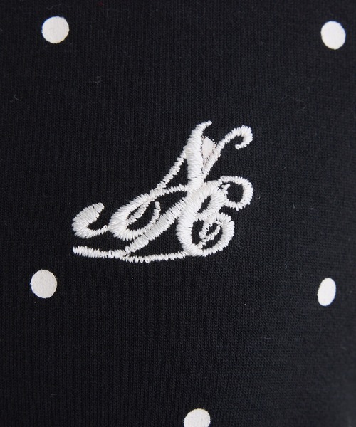 one after another NICE CLAUP(ワンアフターアナザーナイスクラップ)の「ホルターネックドットトップス(Tシャツ/カットソー・レディース・チャコールグレー/アイボリー/サックスブルー/ブラック・FREE)」の10枚目の写真