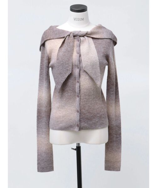 VEQUM(VEQUM)の「【VEQUM】FOODIE KNIT TOP(ニット/セーター・レディース・アイボリー/その他/ブラック・FREE)」の14枚目の写真