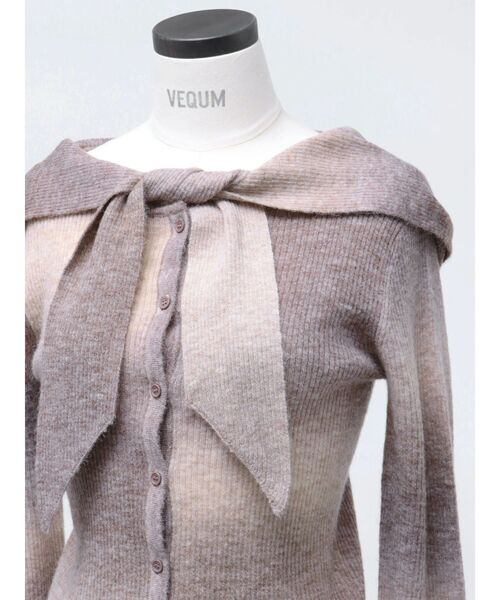 VEQUM(VEQUM)の「【VEQUM】FOODIE KNIT TOP(ニット/セーター・レディース・アイボリー/その他/ブラック・FREE)」の10枚目の写真