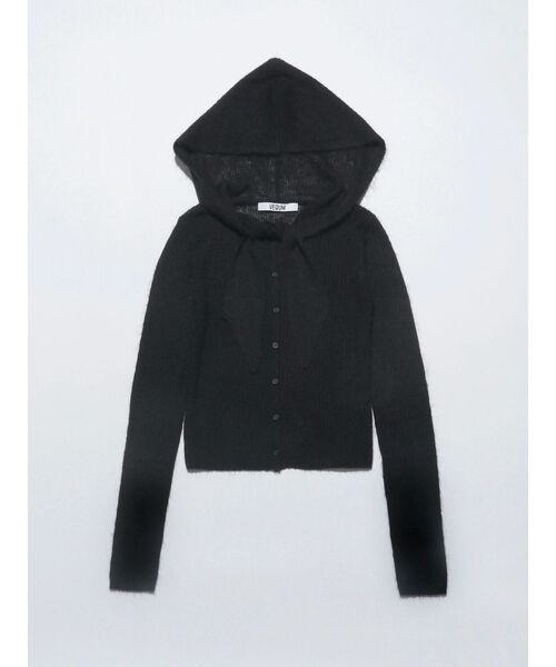 VEQUM(VEQUM)の「【VEQUM】FOODIE KNIT TOP(ニット/セーター・レディース・アイボリー/その他/ブラック・FREE)」の2枚目の写真