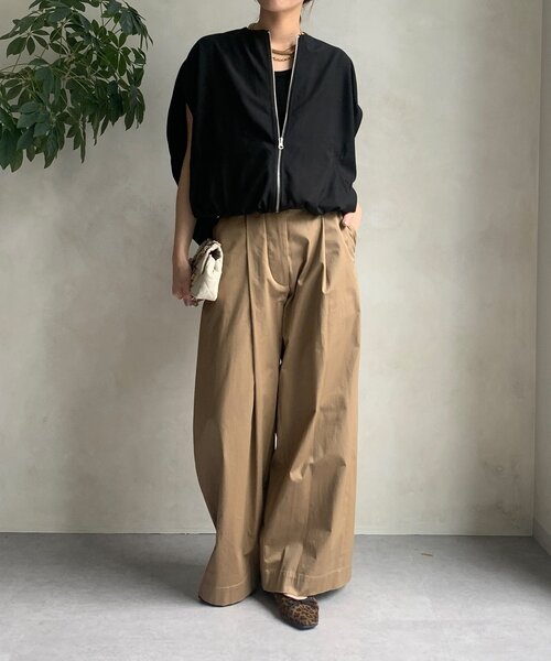 DouDou(ドゥドゥ)の「【WEB限定】サークルドレープベスト(ベスト・レディース・グレー/ブラック・FREE)」の5枚目の写真