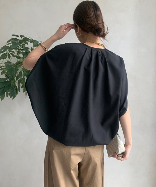 DouDou(ドゥドゥ)の「【WEB限定】サークルドレープベスト(ベスト・レディース・グレー/ブラック・FREE)」の11枚目の写真