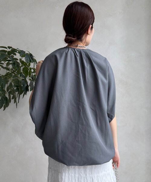 DouDou(ドゥドゥ)の「【WEB限定】サークルドレープベスト(ベスト・レディース・グレー/ブラック・FREE)」の20枚目の写真