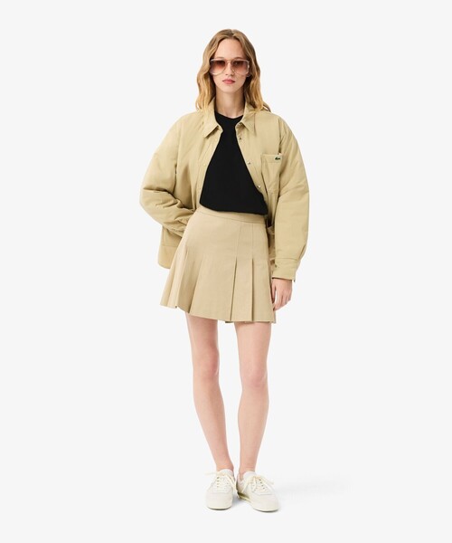 LACOSTE(ラコステ)の「ネーム&ワニロゴパッチオーバーサイズ半袖Tシャツ(Tシャツ/カットソー・レディース・イエロー/ブラック・38/40/34/36)」の16枚目の写真