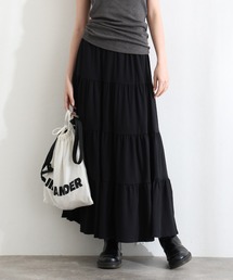 ElegChic（エレグシック）の「3段ティアードマキシスカート（スカート）」