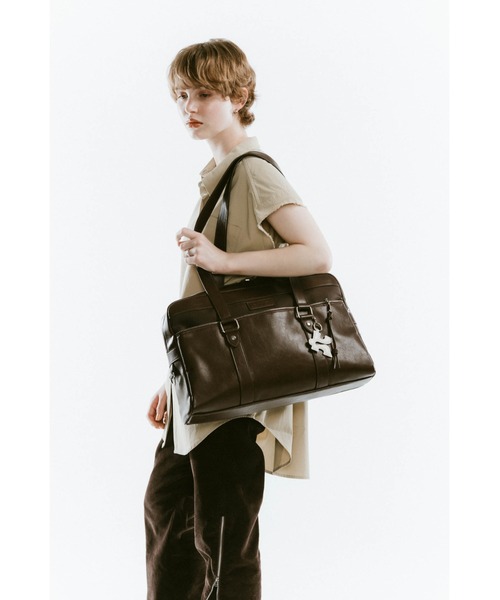 Knuth Marf（クヌースマーフ）の「school style leather bag（バックパック/リュック・レディース・ブラウン/ブラック・ONE SIZE）」の3枚目の写真