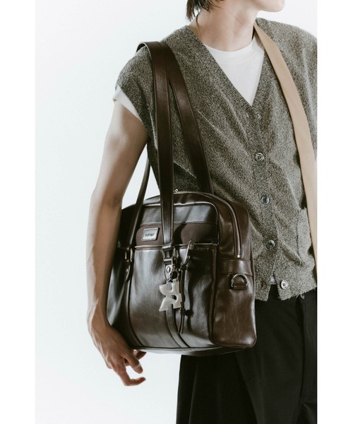 Knuth Marf（クヌースマーフ）の「school style leather bag（バックパック/リュック・レディース・ブラウン/ブラック・ONE SIZE）」の12枚目の写真