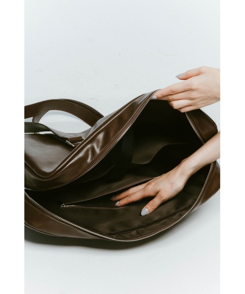 Knuth Marf（クヌースマーフ）の「school style leather bag（バックパック/リュック・レディース・ブラウン/ブラック・ONE SIZE）」の19枚目の写真