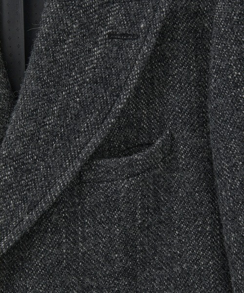 MEN'S BIGI（メンズビギ）の「ヴィンテージツイードダブルブレステッドコート（チェスターコート・メンズ・ブラウン/グレー・02/03）」の9枚目の写真
