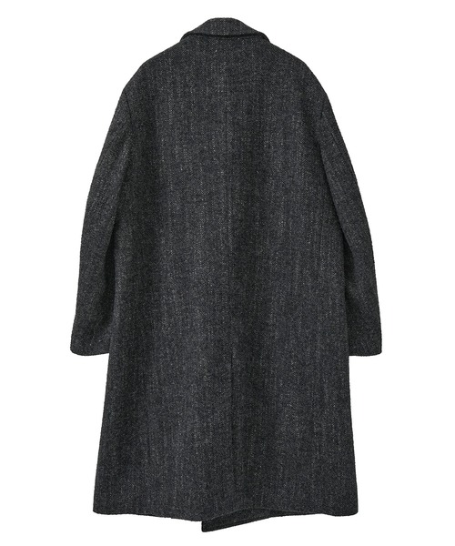ヴィンテージツイードダブルブレステッドコート（チェスターコート