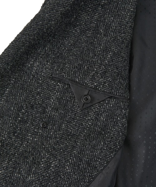 MEN'S BIGI（メンズビギ）の「ヴィンテージツイードダブルブレステッドコート（チェスターコート・メンズ・ブラウン/グレー・02/03）」の15枚目の写真