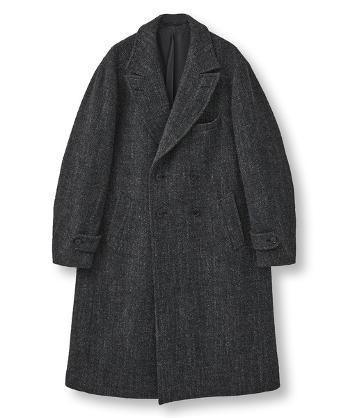MEN'S BIGI(メンズビギ)の「ヴィンテージツイードダブルブレステッドコート(チェスターコート・メンズ・ブラウン/グレー・02/03)」の21枚目の写真