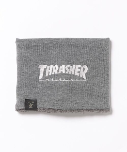 THRASHER（スラッシャー）の「THRASHER/スラッシャー 25TH-K53 防寒 マフラー 25TH-K53（ネックウォーマー/スヌード・メンズ・グレー/ブラック×ブラック/ベージュ/ブラック×ホワイト・FREE）」の3枚目の写真