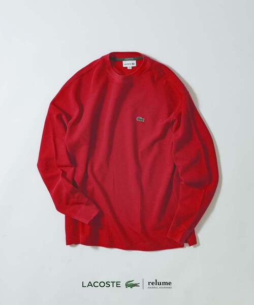 LACOSTE(ラコステ)の「LACOSTE / ラコステ 別注 ヘビーピケ L/S Tシャツ(Tシャツ/カットソー・メンズ・グレー/ブラック/ブラウン/レッド/ピンク/グリーン・3/4/5)」の6枚目の写真
