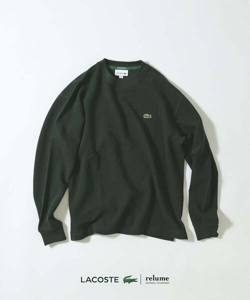 LACOSTE(ラコステ)の「LACOSTE / ラコステ 別注 ヘビーピケ L/S Tシャツ(Tシャツ/カットソー・メンズ・グレー/ブラック/ブラウン/レッド/ピンク/グリーン・3/4/5)」の4枚目の写真