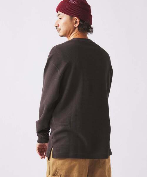 【新品】LACOSTE JSr別注 オーバーサイズ ヘビーピケ ロンT 黒 4 LACOSTE｜オーバーサイズ PARISロゴ ヘビーウェイト 長袖Tシャツ