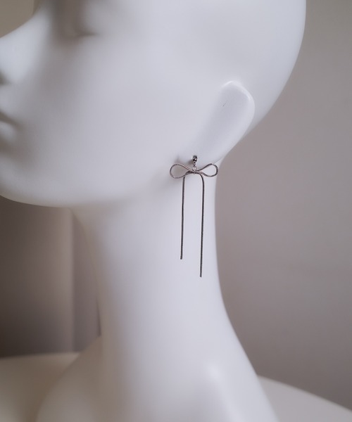 CERCA(チェルカ)の「saran jewelry/ミディアム リボンチェーン ピアス(ピアス(両耳用)・レディース・シルバー/ゴールド・FREE)」の8枚目の写真