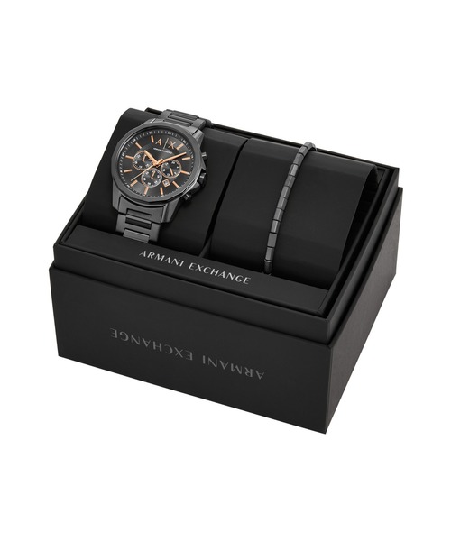 ARMANI EXCHANGE(アルマーニエクスチェンジ)の「アルマーニ・エクスチェンジ 腕時計 メンズ アナログ ステンレス AX7170SET(アナログ腕時計・メンズ・チャコールグレー・FREE)」の3枚目の写真