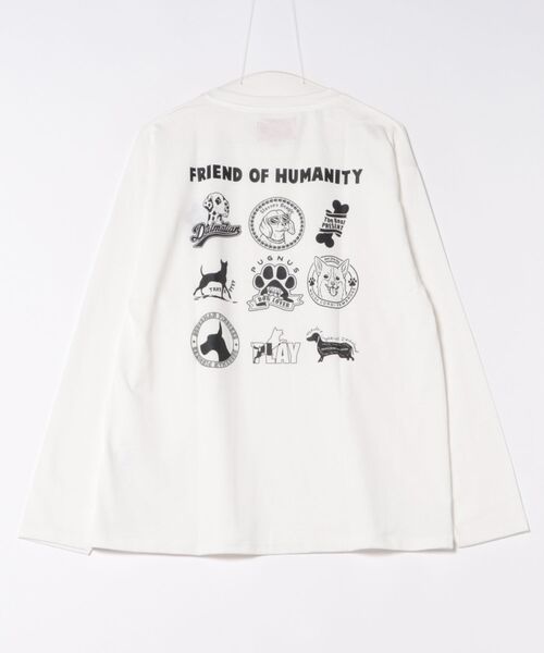 CORISCO（コリスコ）の「バックアニマル柄ロンTEE(M1)（Tシャツ/カットソー・メンズ・オートミール/キナリ/グレー系1/ブラック系1/ブラック系2/ホワイト系1/ホワイト系2/グレー系2・LARGE/X-LARGE/MEDIUM）」の10枚目の写真