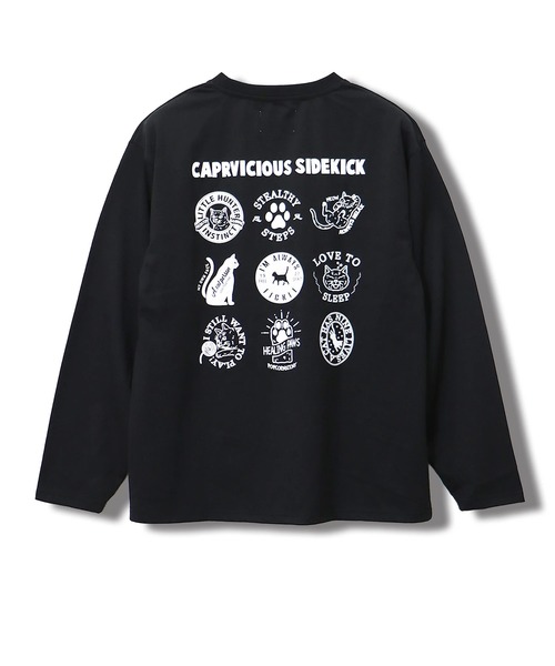 CORISCO（コリスコ）の「バックアニマル柄ロンTEE(M1)（Tシャツ/カットソー・メンズ・オートミール/キナリ/グレー系1/ブラック系1/ブラック系2/ホワイト系1/ホワイト系2/グレー系2・LARGE/X-LARGE/MEDIUM）」の20枚目の写真