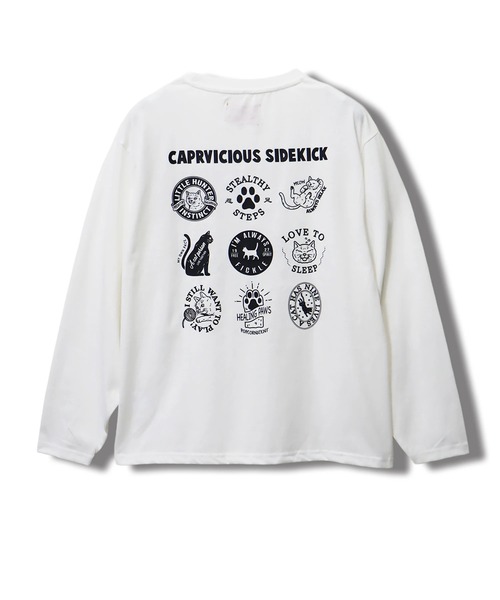 CORISCO（コリスコ）の「バックアニマル柄ロンTEE(M1)（Tシャツ/カットソー・メンズ・オートミール/キナリ/グレー系1/ブラック系1/ブラック系2/ホワイト系1/ホワイト系2/グレー系2・LARGE/X-LARGE/MEDIUM）」の17枚目の写真