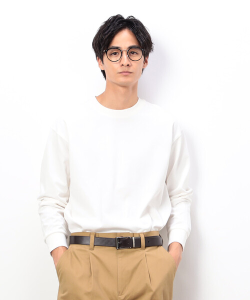 COMME CA ISM（コムサイズム）の「USAコットン 引き揃え天竺 長袖 Ｔシャツ（Tシャツ/カットソー・メンズ・ミント/ブラック/ダークブラウン/ホワイト・MEDIUM/LARGE/X-LARGE）」の7枚目の写真