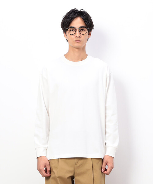 COMME CA ISM（コムサイズム）の「USAコットン 引き揃え天竺 長袖 Ｔシャツ（Tシャツ/カットソー・メンズ・ミント/ブラック/ダークブラウン/ホワイト・MEDIUM/LARGE/X-LARGE）」の21枚目の写真
