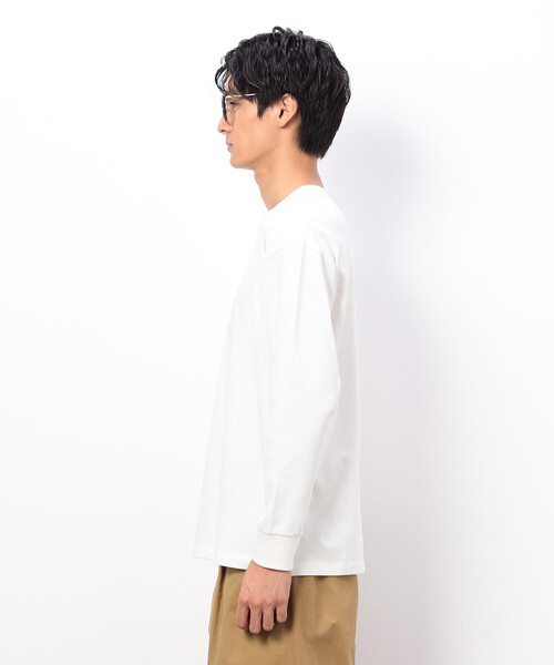 COMME CA ISM（コムサイズム）の「USAコットン 引き揃え天竺 長袖 Ｔシャツ（Tシャツ/カットソー・メンズ・ミント/ブラック/ダークブラウン/ホワイト・MEDIUM/LARGE/X-LARGE）」の14枚目の写真