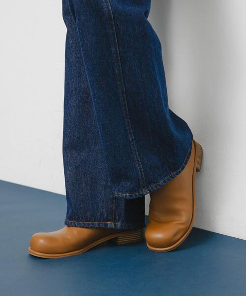 KBF（ケイビーエフ）の「プランプトゥショートブーツ（ブーツ・レディース・ブラック/ブラウン系その他・36/37/38）」の3枚目の写真