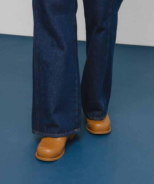 KBF（ケイビーエフ）の「プランプトゥショートブーツ（ブーツ・レディース・ブラック/ブラウン系その他・36/37/38）」の4枚目の写真